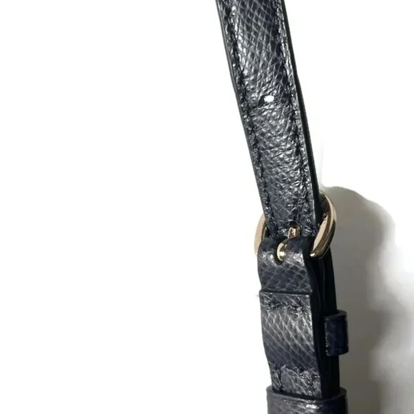 Coach F34663 Minetta Leather Handbag Satchel Midnight Blue Navy Crossbody Purse - Picture 7 of 10